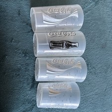 2002 Plastik Becher Coca Cola Drei St&uuml;ck