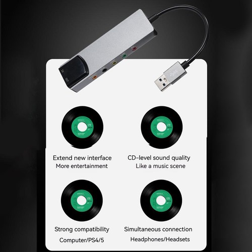 USB Sound Card 7.1 5.1 Channel External Audio Card For B1X0 Optical WBH U2T2 - Picture 10 of 10