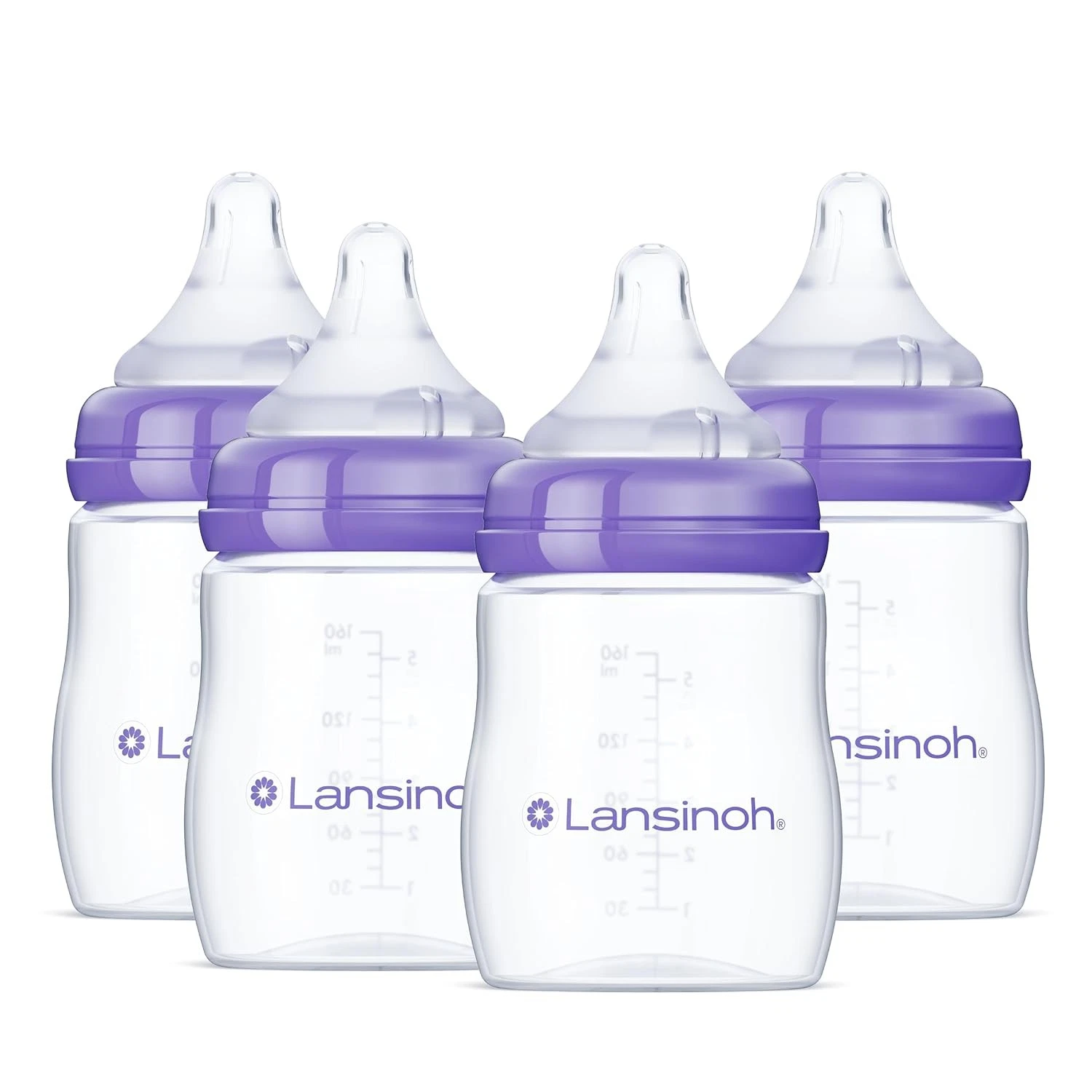Anti-Colic Baby Bottles, BPA-Free Plastic, 5 Ounces, 4 Count, Slow Flow Nipples
Opens in a new windo