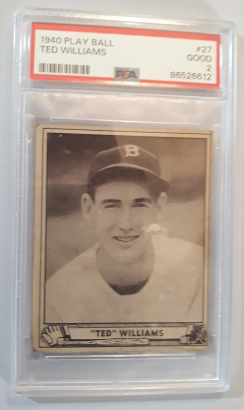 1940 Play Ball #27 Ted Williams Red Sox HoF PSA 2
