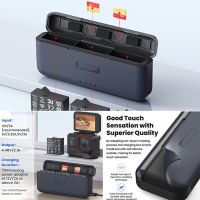 Für Insta360 Ace Pro2 Action Kamera Schnellladekoffer Batterieladegerät Box