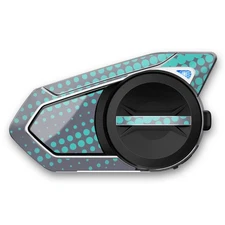 For SENA 50S Skin Decal Wrap Stickers Glossy Blue Dot