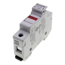 BUSSMAN CHCC1DI MODULAR FUSE HOLDER, DIN MOUNT, 1P, INDICATOR, 600V, 30A, 200KA