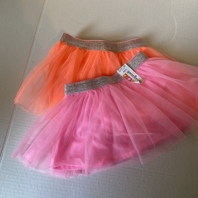 Garanimals Tutu Skirt 12m Pink and Coral Silver elastic waist Tutu Skort