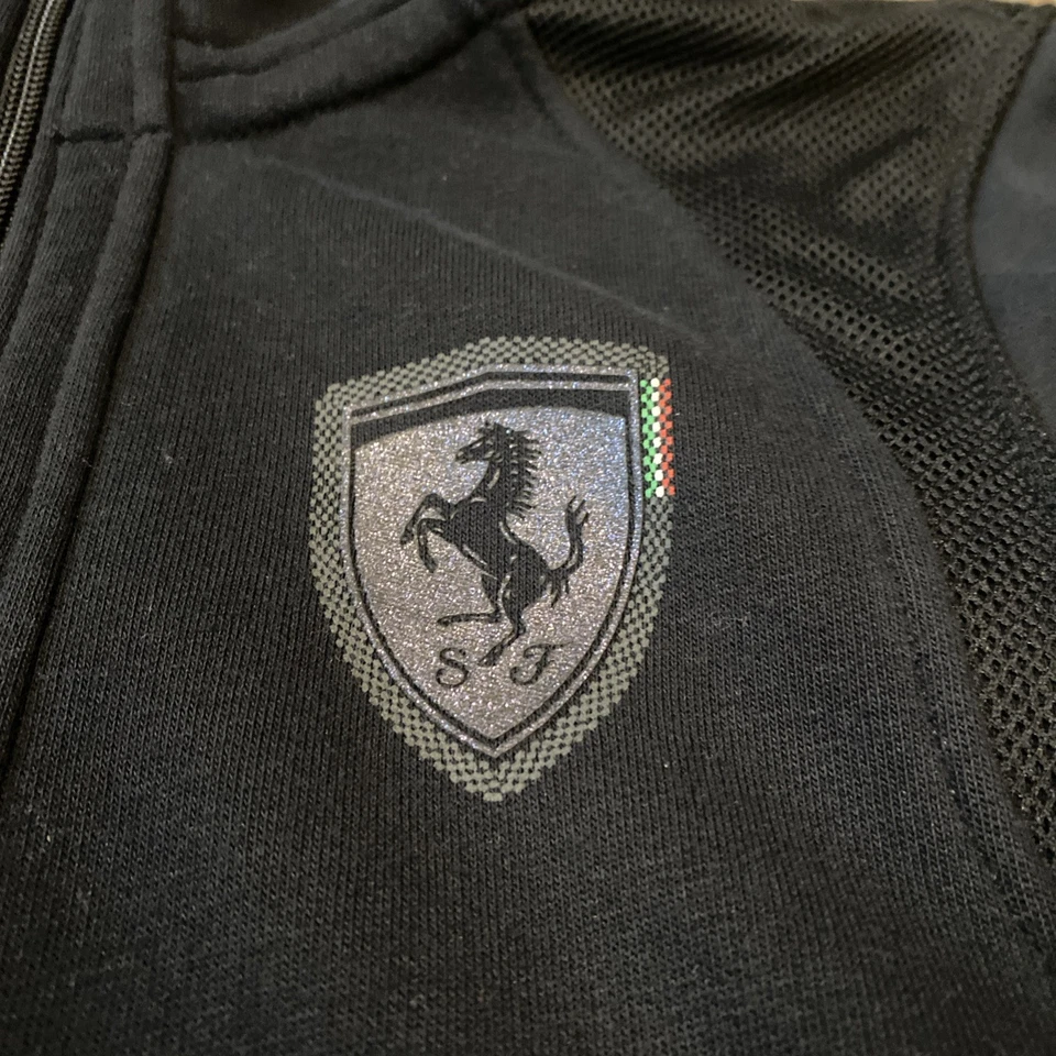 Puma Scuderia Ferrari Jacket Women S Black Full Zip Hoodie Official Racing Italy - Image 2 of 4