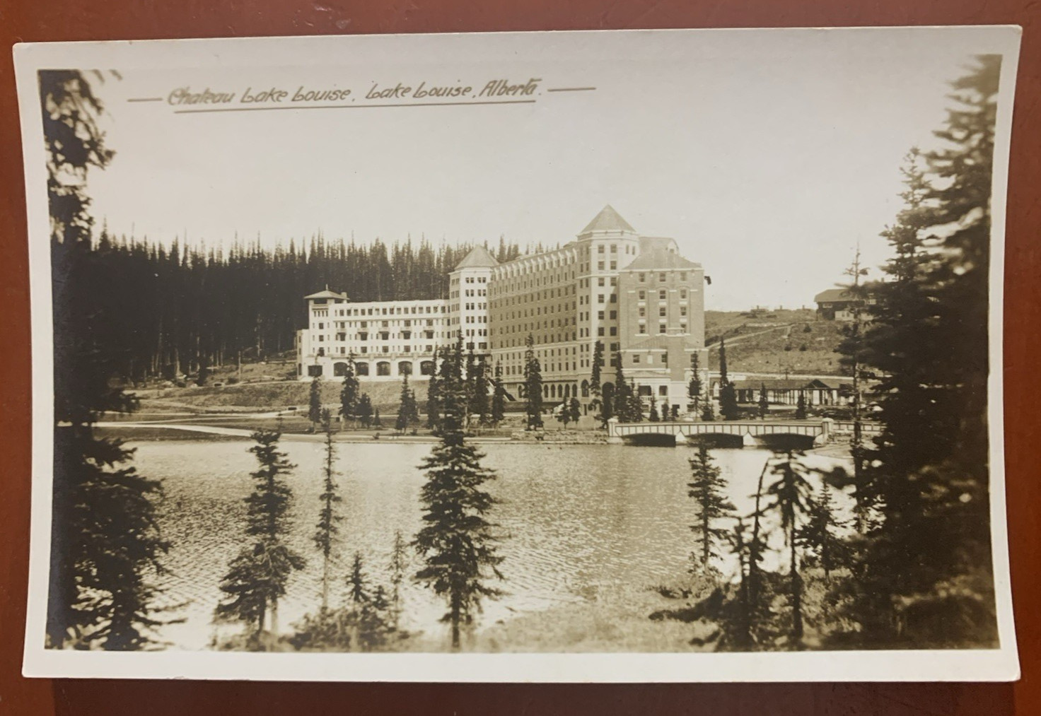 Chateau Hotel Lake House, Lake Louise Alberta Canada Real Photo Postcard