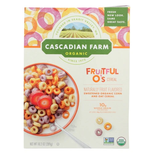 Fruitful O's Cereal 10.2 Oz(Case Of 10) By Cascadian Farm