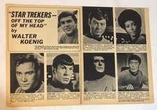 1970s Star Trek Vtg Magazine Article William Shatner Leonard Nimoy ART6