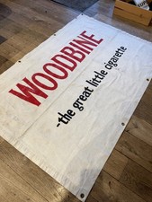 Advertising canvas banner Wills Woodbine cigarettes, not enamel sign