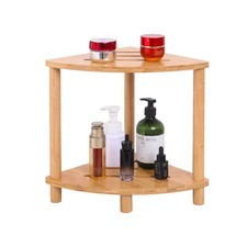 Corner Shower Stool, 2-Layer Waterproof Shower Bench, Suitable for Internal S...