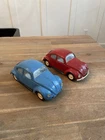2 Vintage 1960’s Volkswagen Tonka VW Bug Beetle Lot Blue Red FREE SHIPPING