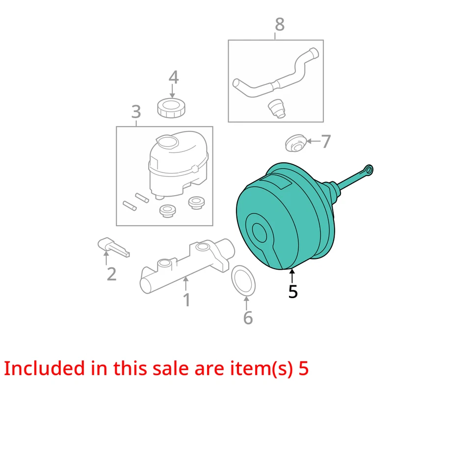 Ford F150 2006 potenciador de freno OEM 129 k millas - LKQ391299082 Foto 4 de 4