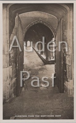 Raphael Tuck & Söhne Postkarte Kreuzgang Martyrium Tür Canterbury Kathedrale