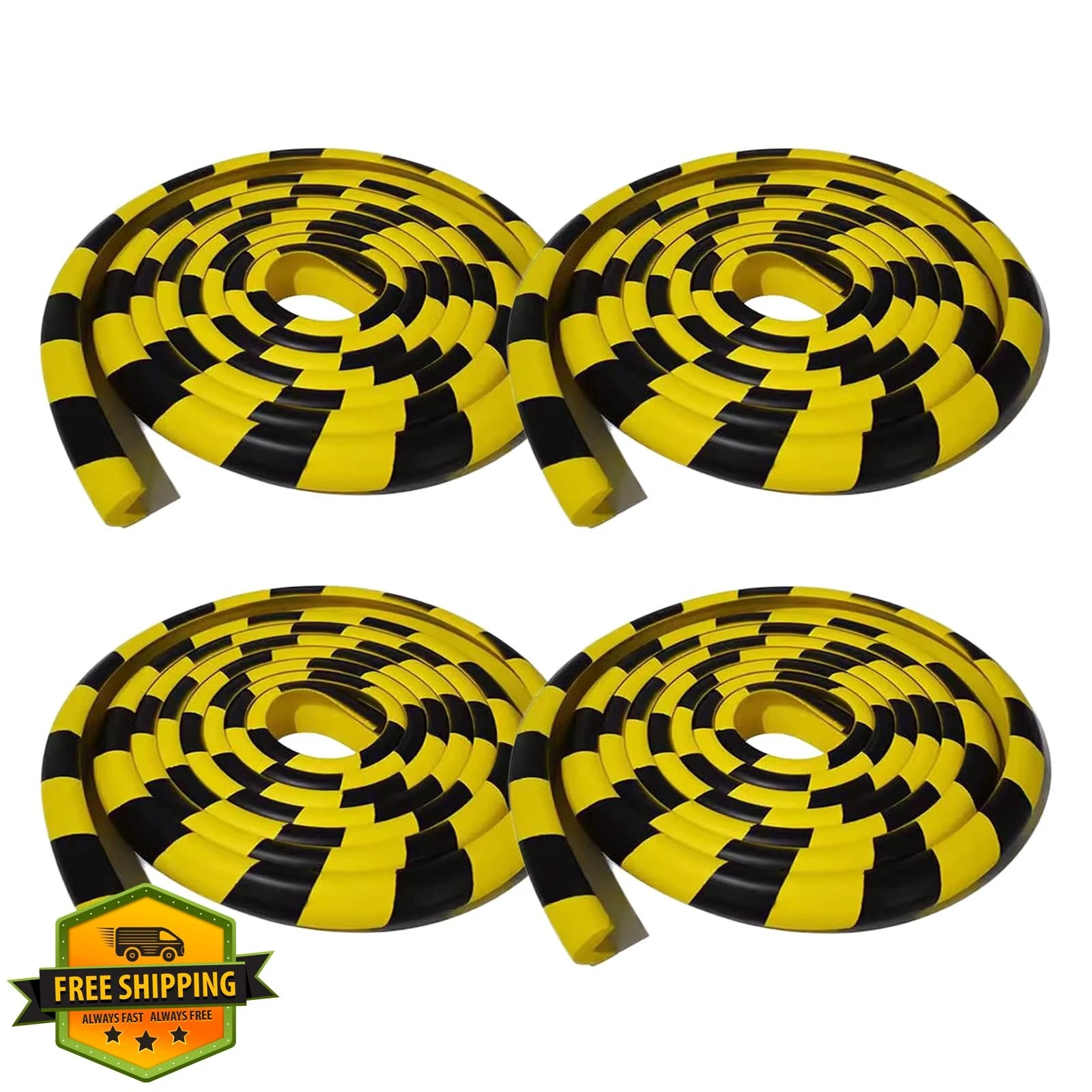 OYKSHDF Wall Guards Yellow+black 4 ct 5m