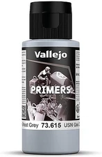 Vallejo Surface Primer USN Light Ghost Grey 60ml Bottle - Hobby and Model Paint