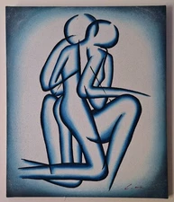 The Lovers, Signed Canvas 2008, Contemporary, Abstract, Art, Next Day Delivery
