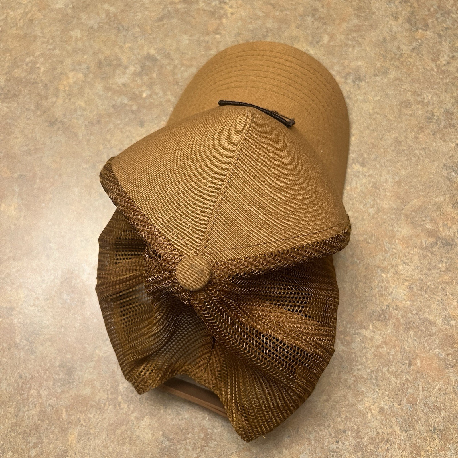 Brixton Hat Cap Snapback Brown Square Patch Truck… - image 11