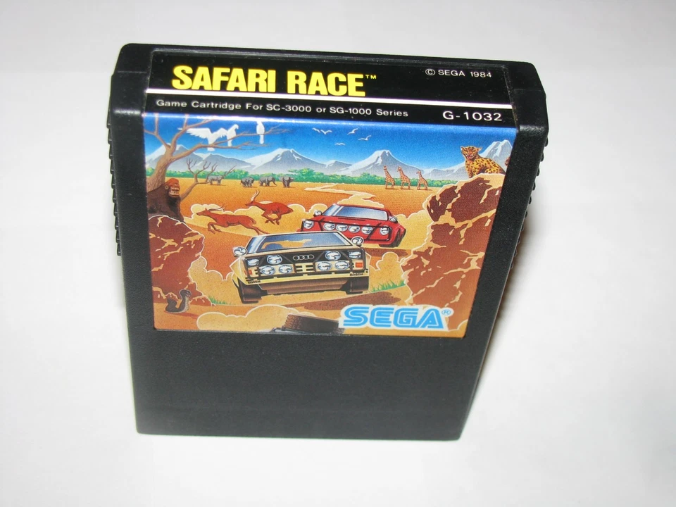 Safari Race Sega SG-1000 SC-3000 SMS Japan import +2nd ver Box Manual US Seller - Image 3 of 4