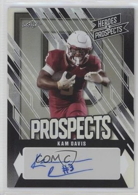 2024 Leaf Heroes & Prospects Prospect Silver /75 Kam Davis #AP-KD1 Auto 04tw