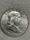 1962-D 50C Franklin Half Dollar AU