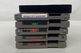 Nintendo NES Video Game Cartridges Lot - Duck Hunt, Golf, & More