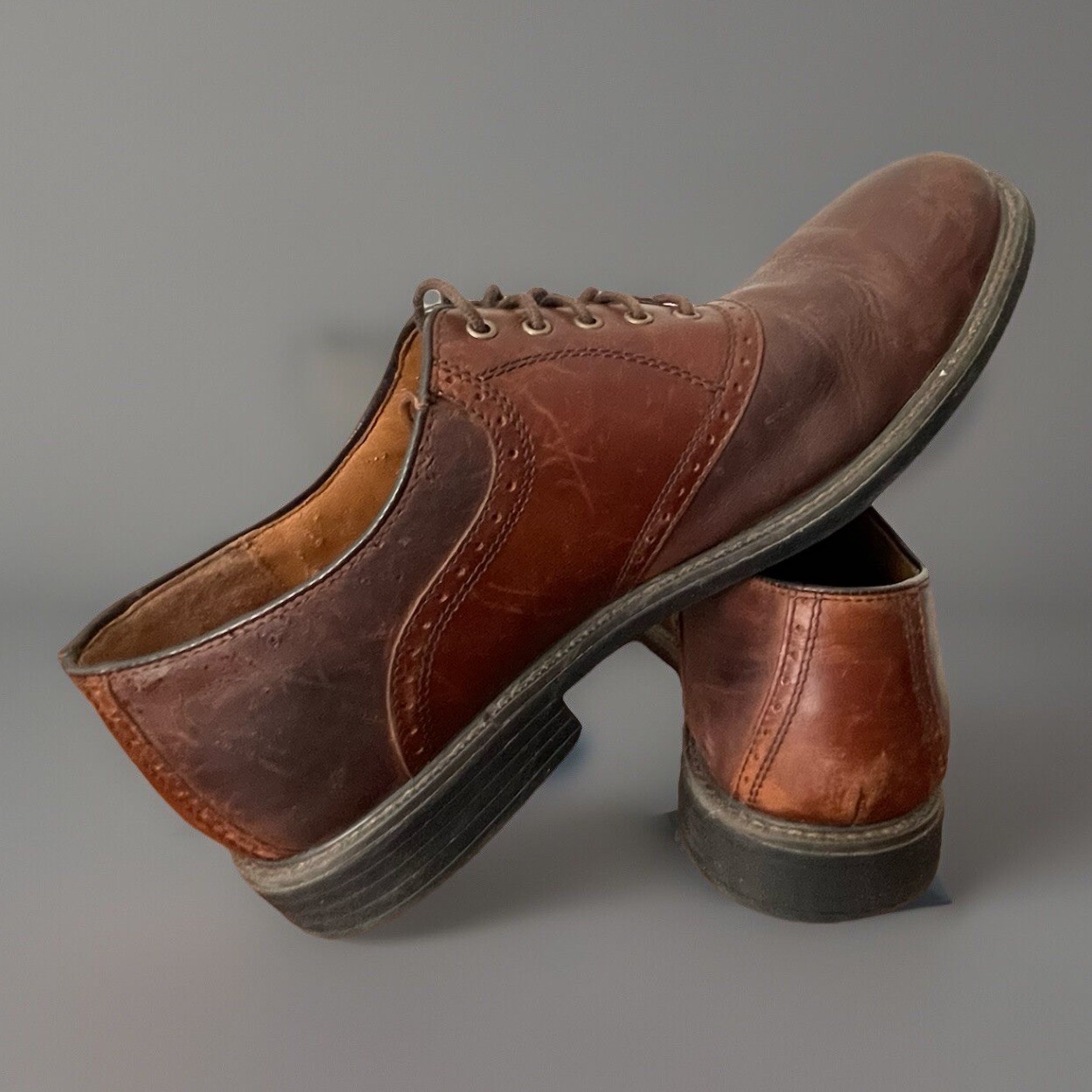 SAOLA Scarpe uomo JOHNSTON & MURPHY XC4 taglia 9 5 pelle marrone montone 20 7063