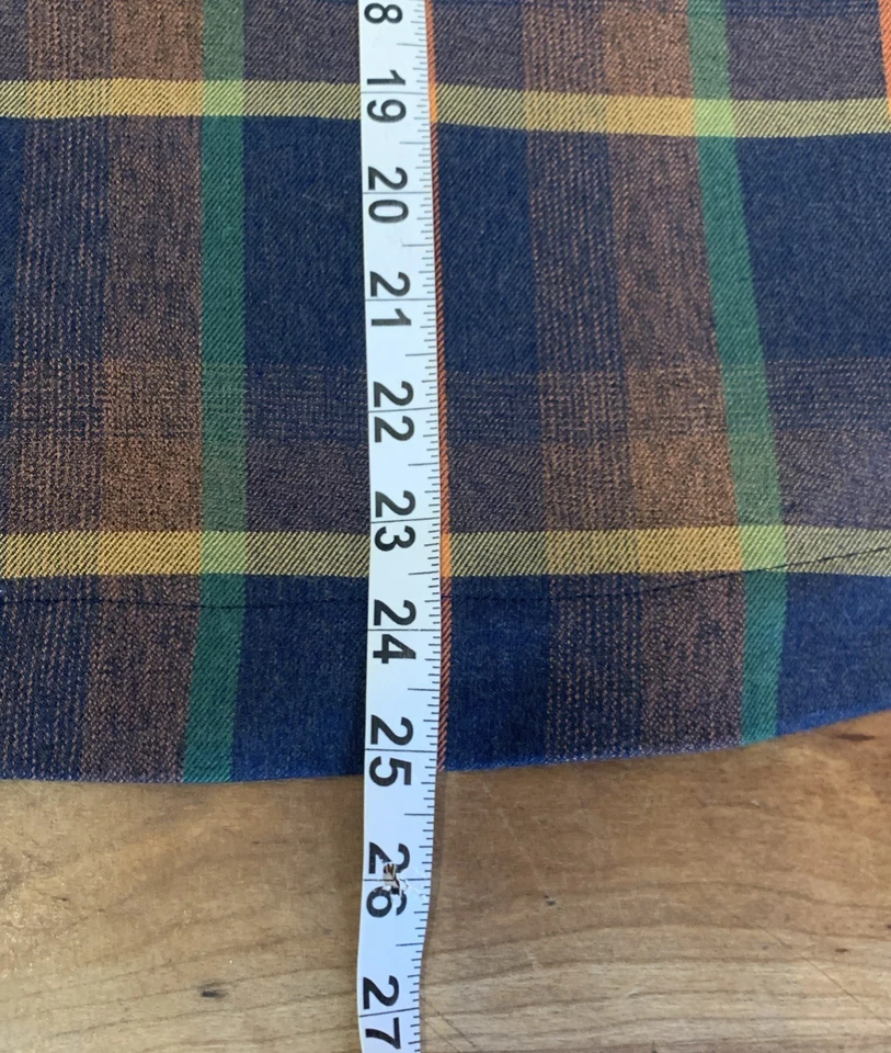 Mod Cloth Women’s Size Small A-Line Plaid Skirt Navy Green Orange Tartan Preppy - Image 3 of 4