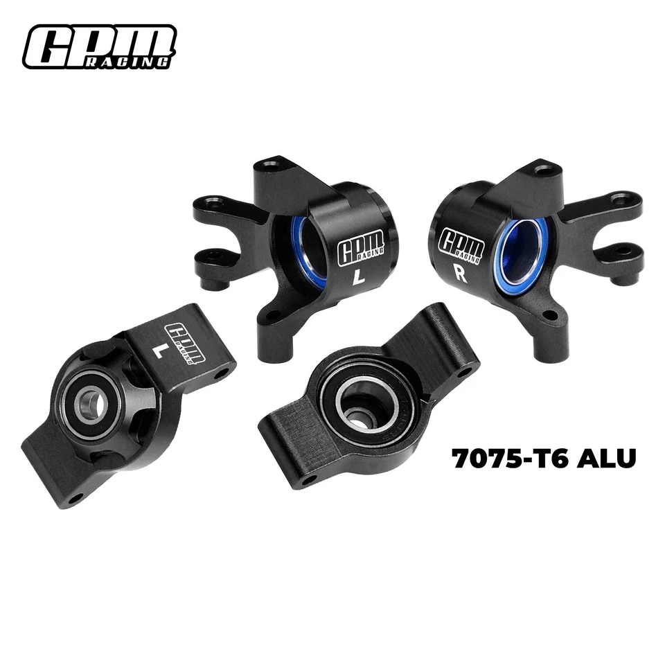 GPM 7075Alu Front Steering Blocks &Rear Hubs Big Bearing TRAXXAS Mini Maxx XRT - Image 2 of 4