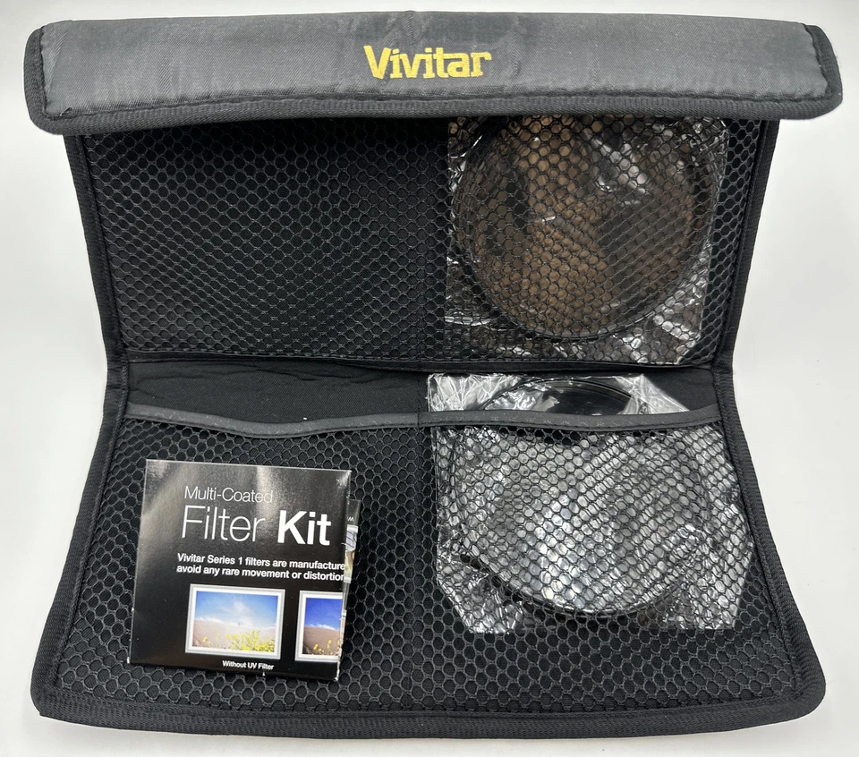 Vivitar VIV-FK3-95 Filter Kit 95mm UV/CPL/FLD, 2 Piece & Wallet NIB - Image 2 of 4