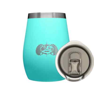Brand New TOADFISH NON-TIPPING 10OZ WINE TUMBLER - TEAL TOAD FISH TG1521 TF10OZ