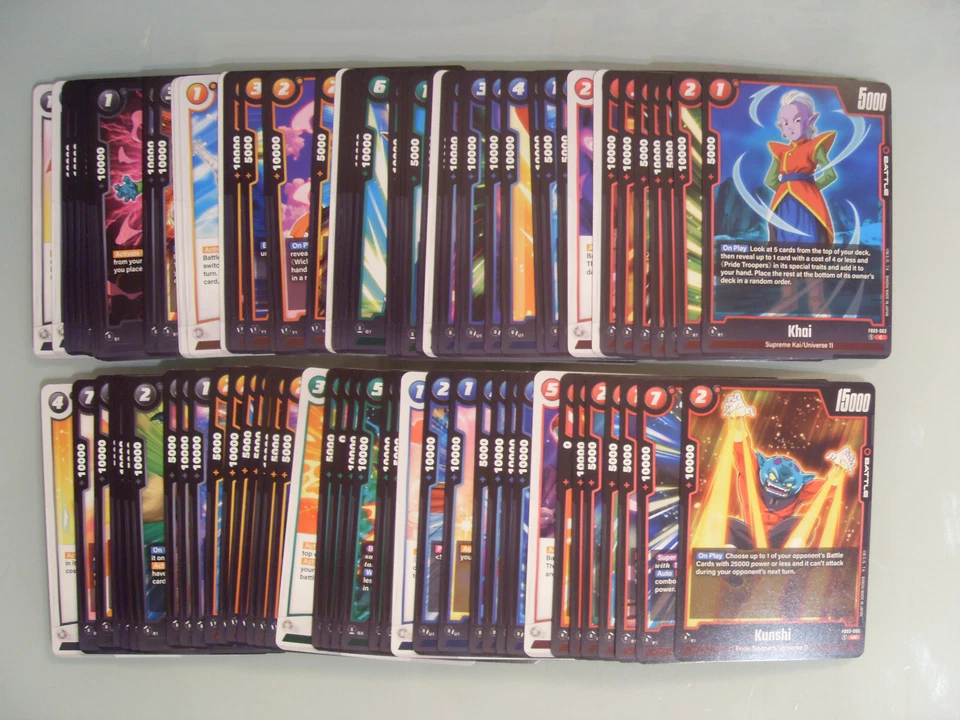 Lot Dragon Ball Super Card Game Fusion World FB03 Set Complet C UC 91 Cartes EN - Photo 1/1