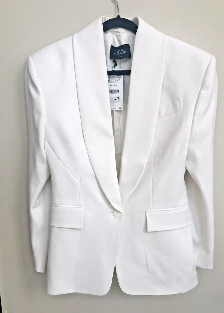 Zara white tuxedo clearance blazer
