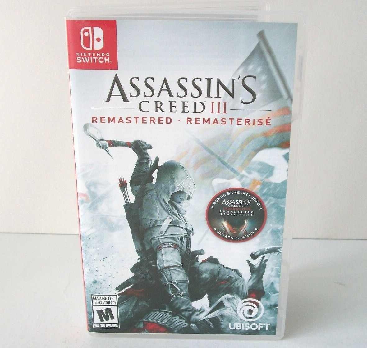 Assassin's Creed III Case Only NO GAME Nintendo Switch Replacement