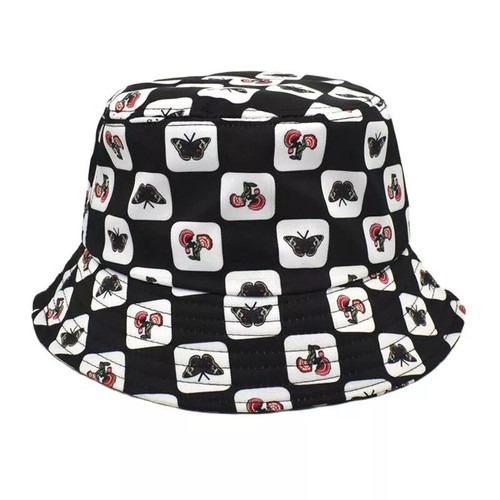 Chapeau De Pêcheur Bucket ZLYC Avec Motif Girafe Noir - Taille Unique Femme, Pliable Et Léger Pour La Plage, Le Sport, Le Camping - 5
