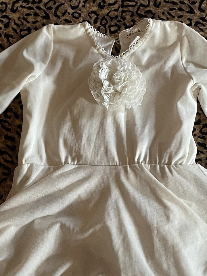 Vestido Dollcake Couture Blanco Encaje Hi Lo Vestido Fiesta Especial Boda Talla 2 Foto 2 de 4