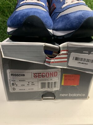 Size 8.5 - New Balance 996 Blue - M996CMB 996 CONNOISSEUR EAST