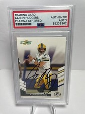 2007 Score Aaron Rodgers Authentic PSA Autographed #61  Packers Football Card