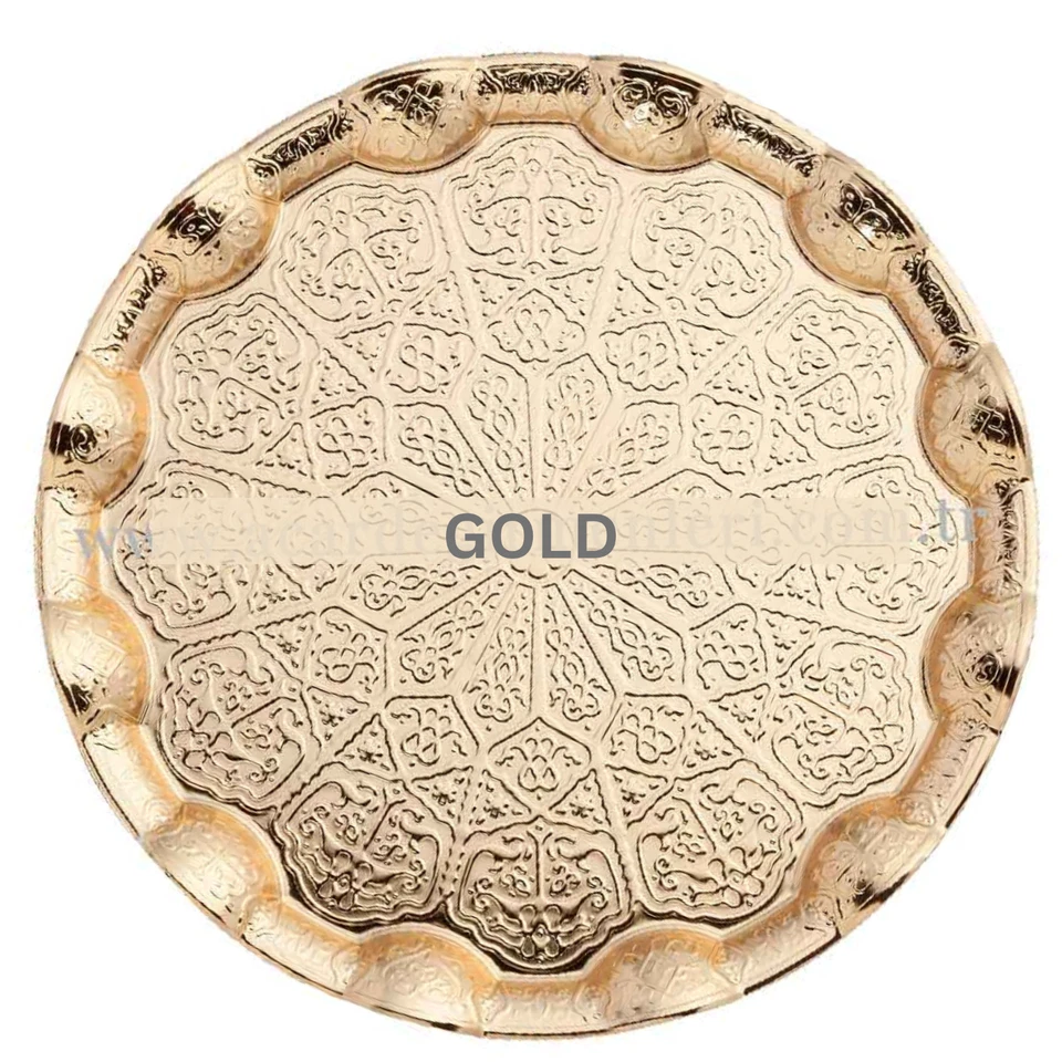 Traditional Turkish Coffee & Tea Serving Tray with Hanger - Various Colours - Image 3 of 4