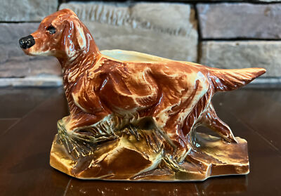 Vtg McCoy Dog Planter Figurine Hunting Irish Setter | eBay