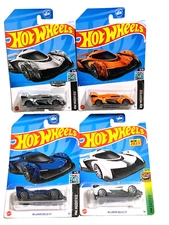 2024-23 Hot Wheels McLaren Solus Lot of 4 with WMT Zamac, Orange, Blue, White