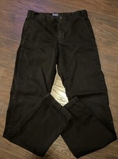 Boys Children  s Place Chino Pants with Adjustable Waist - Black, Size 12