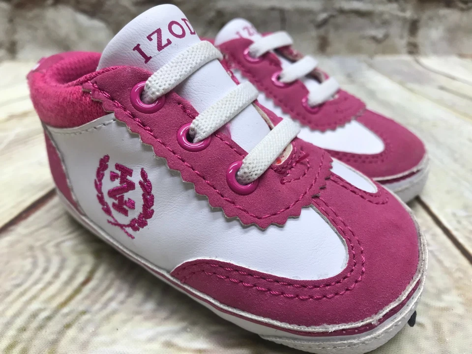  Zapatillas Izod Rosa Bebé Talla 3 Infantil Zapatos Foto 2 de 4