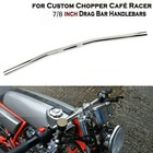 7/8" 22mm Universal Chrome Handlebars Drag Bars For Harley Motorcycle Custom