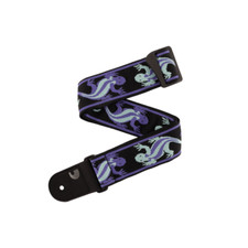 D'Addario Vintage Planet Waves Lizards Guitar Strap; Green/Blue