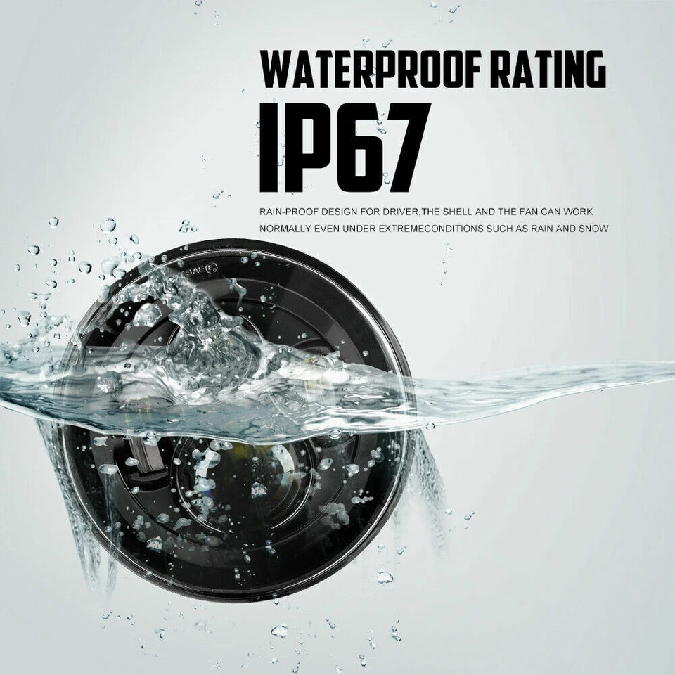 Faro LED 7 pulgadas + cubo de carcasa para Yamaha Road Star Silverado 2004-2010 Foto 3 de 4