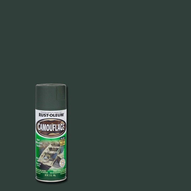 RustOleum Camouflage Ultra Flat Spray Paint Deep Forest Green 340g X 2
