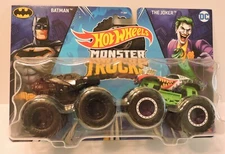 2024 MONSTER TRUCKS DEMOLITION DOUBLES 1:64 DOUBLES PACK - BATMAN vs THE JOKER
