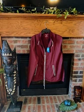 Finish Line Brand New With Tags Maroon Windbreaker Men's Size Large