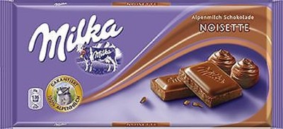 2 x 100g Milka Noisette Chocolate bars NEW from Germany