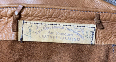 Vintage 1970s East West Musical Instruments Leather Jacket Womens